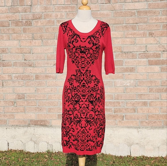 Allison Brittney Dresses & Skirts - Allison Brittney red & black design dress